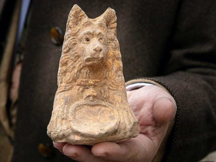 Ancient Dog Statue