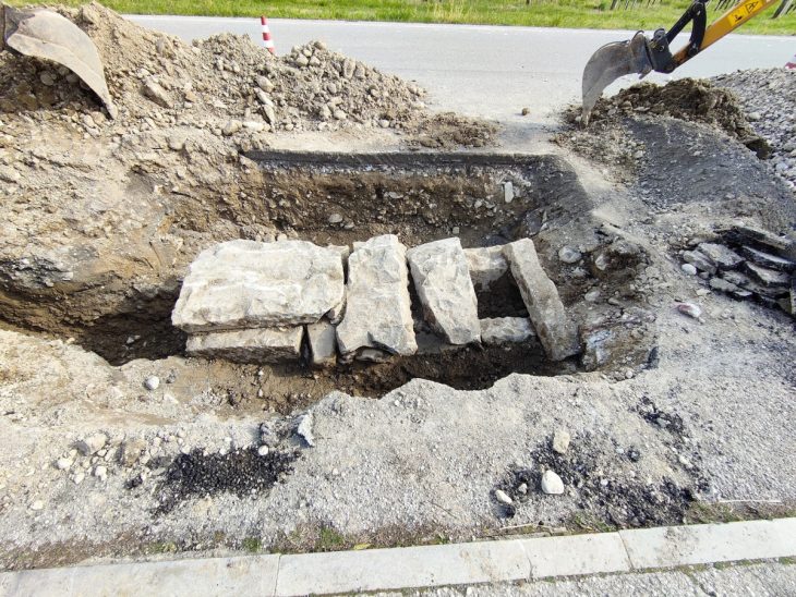 An ancient structure of unknown purpose discovered in northeastern Italy